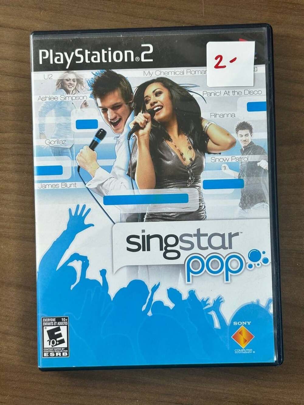 SingStar Pop PS2 PlayStation 2 2007 Sony Disc Case Manual Complete CIB